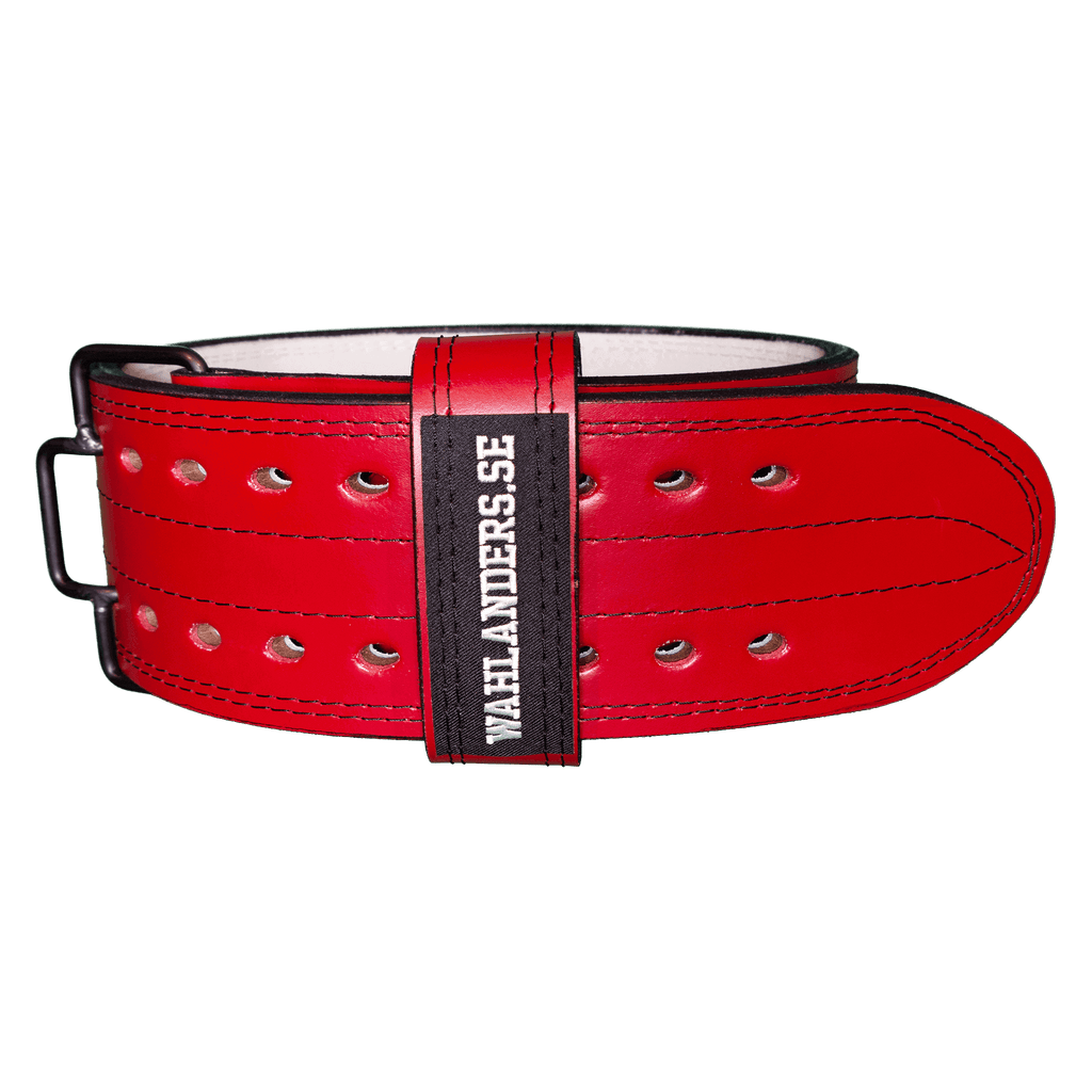 Wahlanders Powerlifting Belt, Red Leather, IPF Approved